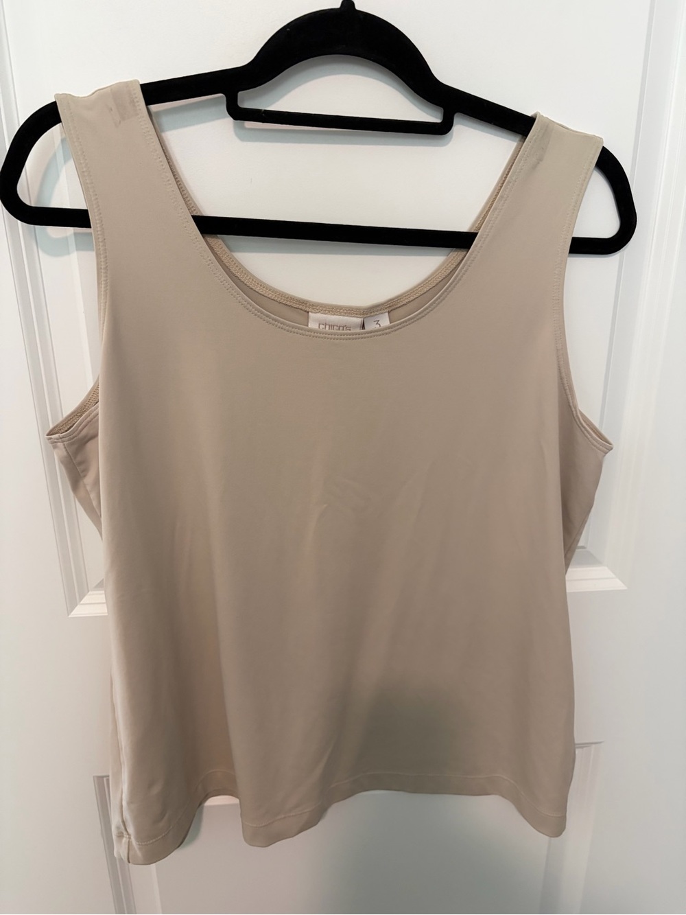 Chico's Beige Scoop Neck Tank Top